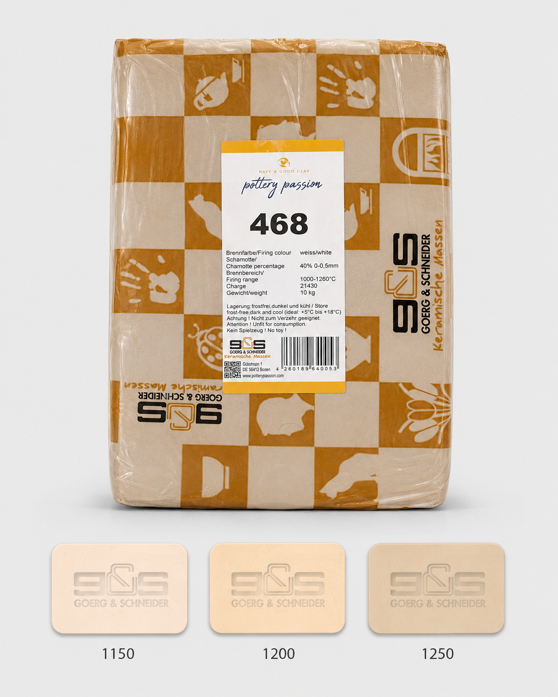 Glina Goerg & Schneider 468 10kg - Alike Pottery Studio