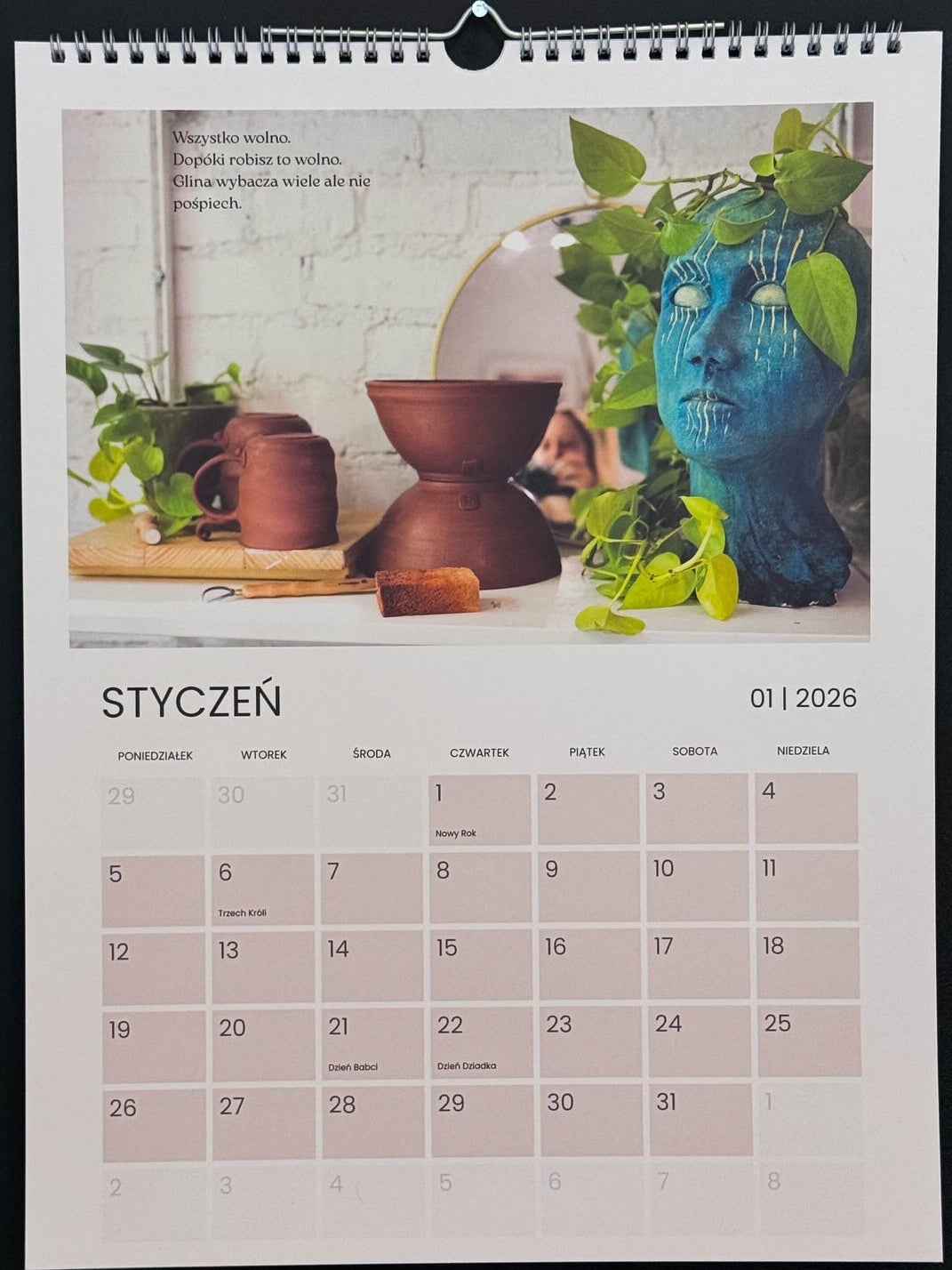 Ceramic Calendar 2026 Alike