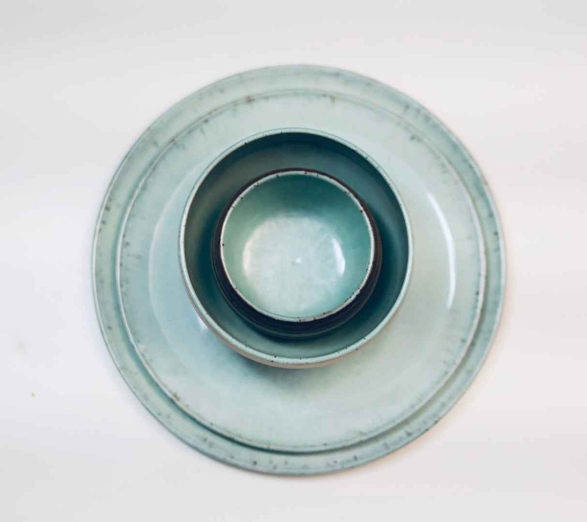 Umi Sets: 2 Plates, Bowl, Nerikomi Tea Cup