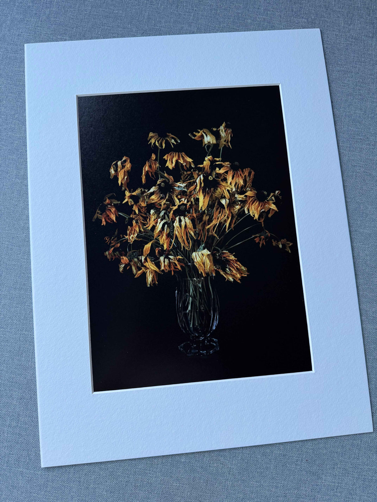 Rudbeckias in a melancholic bouquet.