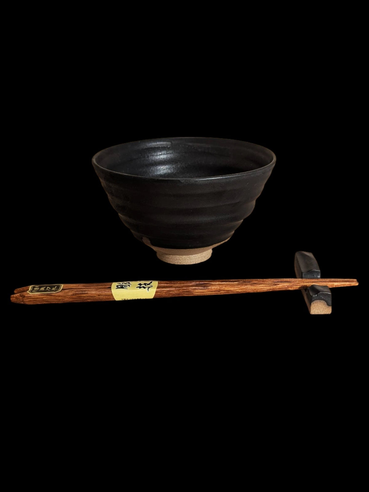 Rice Bowl with Chopstick Rest. Donburi + Hashioki. - Alike Pottery Studio