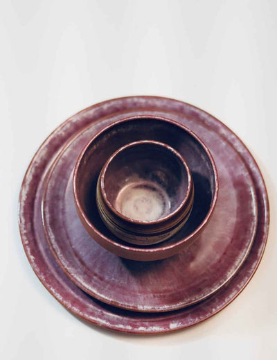 Umi Sets: 2 Plates, Bowl, Nerikomi Tea Cup
