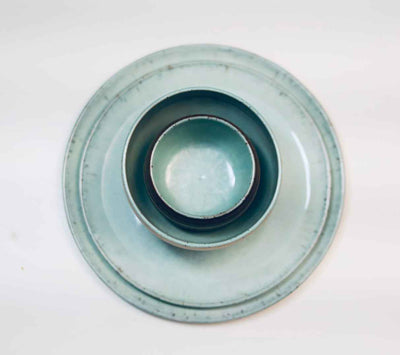 Umi Sets: 2 Plates, Bowl, Nerikomi Tea Cup